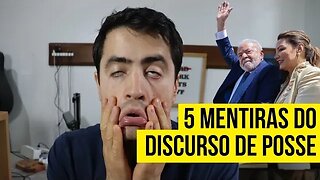 5 mentiras do Lula no discurso de posse