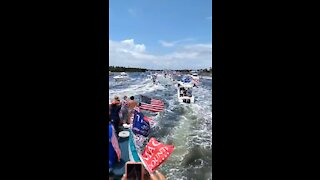 MAGA Movement is Still Alive! MASSIVE Boat Parade in Florida Dominates the Water