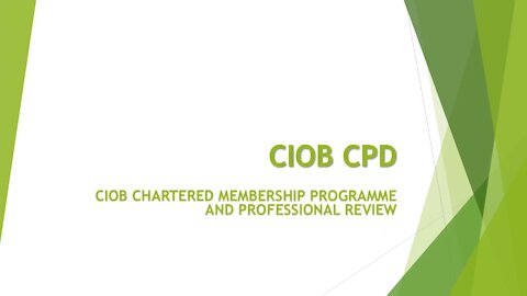 CIOB CPD | CCM