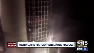 Live report from Houston as Hurricane Harvey makes landfall in Texas