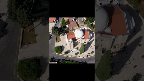 Fasoula Village Church Cyprus by drone #shorts