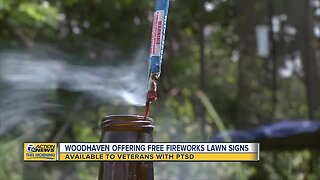 Woodhaven offering free fireworks lawn signs