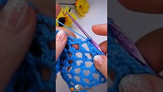 crochet mesh stitch #marifu6a #crochet #shorts