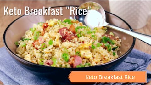 Keto Breakfast Rice Recipe #Keto #Recipes