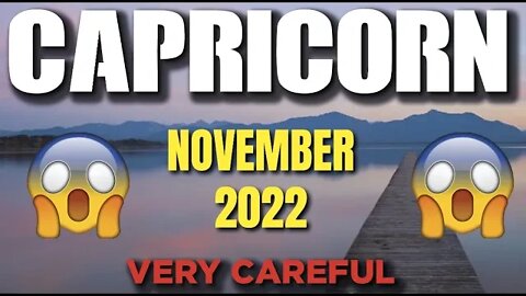 Capricorn ♑️ VERY CAREFUL 😱 😨 Horoscope for Today NOVEMBER 2022 ♑️ Capricorn tarot November 2022 ♑