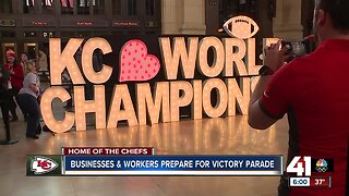 Kansas City prepares for Chiefs' victory parade