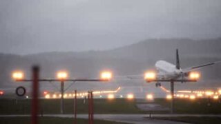 Storms cause some scary landings in Zurich