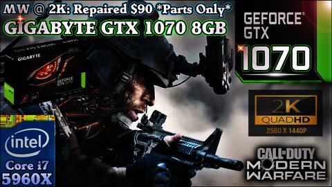 $99 eBay *Parts Only* GTX 1070 100% Working Benchmark 🔥 CoD: MODERN WARFARE (DMX Edition) #SHORTS