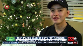 Local teen makes ‘Bags of Love’ for patients