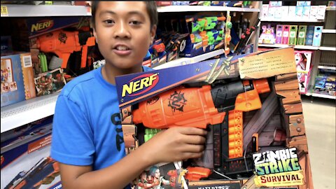 Walmart Shopping for Nerf Blasters pre-Covid19