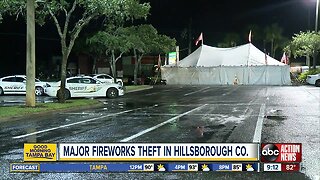 Suspect steals more than $6K worth of fireworks in Tampa