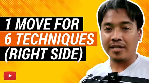 1 Move for 6 badminton techniques (right side) featuring Fikri fazrin (Eng Subs)
