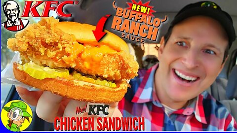 KFC® BUFFALO RANCH CHICKEN SANDWICH Review 👴🐃🐔🥪 | Peep THIS Out! 🕵️‍♂️