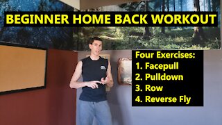 Beginner Home Workout With Minimal Equipment | BACK FOCUS | 20 Minute Workout
