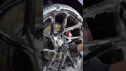 Tesla Model S P100D | Dirty Vossen Wheels Getting Cleaned #detailing #cars #cardetailing