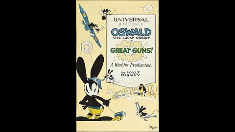 Walt Disney's Oswald the Lucky Rabbit - Great Guns (1927)