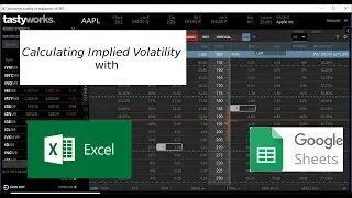 Calculating the Implied Volatility of an Option with Excel (or Google Sheets)