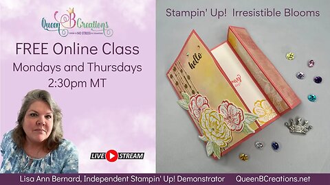 Stampin' Up! Irresistible Blooms - Vertical Freestanding Fun Fold Card