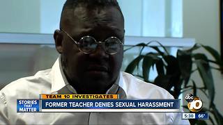 Former teacher denies sexual harassment