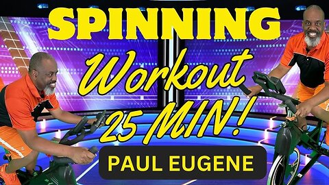 Inspiring 25-Minute Indoor Biking Cycling Spinning Workout: All Fitness Levels.