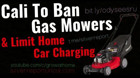 California Bans Gas Lawnmowers & All Small Gas Engines, China Cuts Power To 20 Provinces