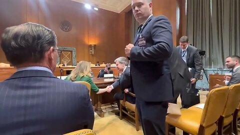FBI Director Chris Wray Enters Senate Hearing