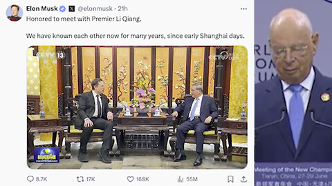 Elon Musk | Why Did Elon Musk Post? "Honored to meet with Premier Li Qiang." - April 29th 2024 + "Premier Li Took His Office At a Critical Moment When China Adopted New COVID Control Measures." - Klaus Schwab