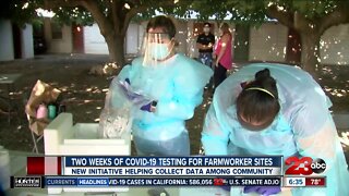 Two weeks of COVID-19 testing for farmworker sites
