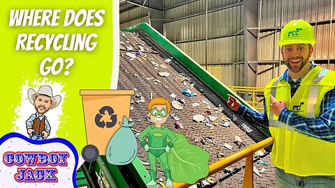 Where Does Recycling Go for Kids - Recycling Sorting Center - Educational Videos for Kids