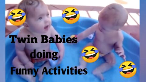 Twin Babies Doing Funny Activities 🤣🤣😂😂