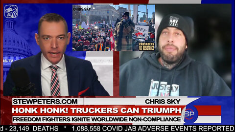 Chris Sky's Fiery Speech In Ottawa For The Freedom Truckers and the Stew Peter's Interview