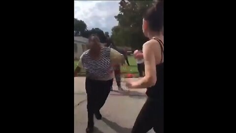 White girl wins fight then gets sucker punched