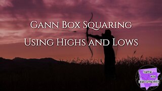 Gann Box Squaring Using Highs and Lows