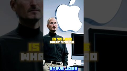 ONLY WAY TO DO GREAT WORK #stevejobs #apple #iphone #quotes #lifelessons #motivation #inspiration
