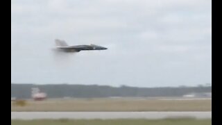 Blue Angels Super Hornet Sneak Pass