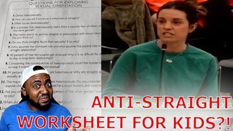 Parents Outrage After Highschool Teacher Sends Kids Home With DISTURBING Anti-Straight Worksheet