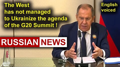 Lavrov’s speech at a press conference in New Delhi (India) following the G20 Summit. Russia