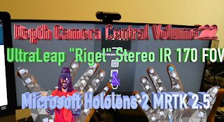 Depth Camera Central Volume 22: UltraLeap Touch-less Interface & MRTK Robotic Teleoperation