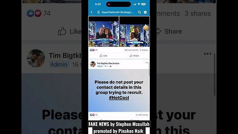 FAKE NEWS Created by Stephen Mccullah (LunaOne) Promoted by Pinakee Naik ￼(HyperNation) #ScamDemic