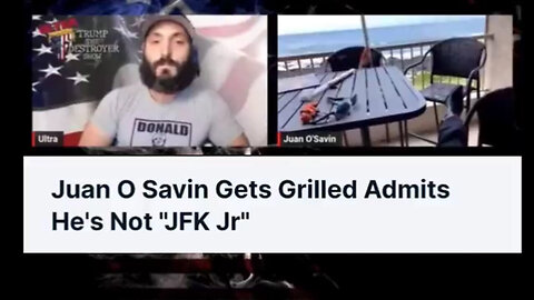 Juan O Savin Gets Grilled Admits He's Not - JFK Jr - 3/18/24..