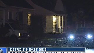 Detroit police officers shot at