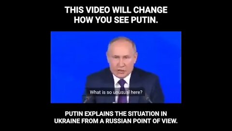 Vladimir Putin "Explains" Press Conference