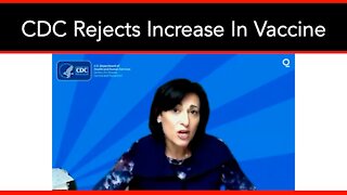 CDC Rejects Increase In Vaccine, Prefers Control Of People