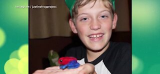 10-year-old boy on mission to save planet, frogs