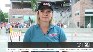 Fans flock to TD Ameritrade Park for game two of the CWS