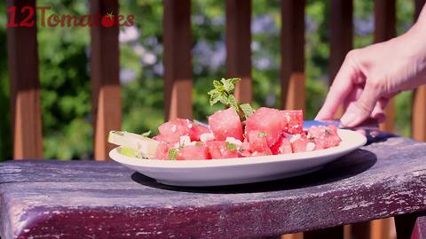 How to make watermelon feta salad