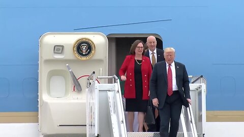 Trump Arrival at Offutt