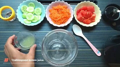 How to prepare vegetable juice_To strengthen eyesight_purify intestine from waste_ & complexion