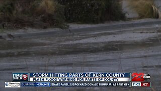 Storm hitting parts of Kern County