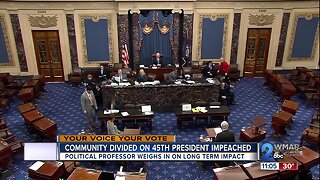 Community divided on President Trump's impeachment